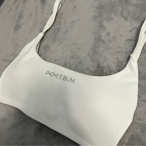 White Sports Bra